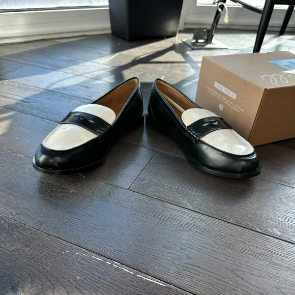 NWT Madewell Grayson Penny Loafer in True Black Multi - Picture 7 of 12